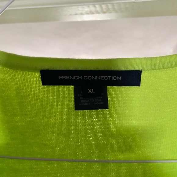 French connection, stunning 
lime, green sheer sleeves
Deep V Front
New w/tTags - Picture 9 of 11
